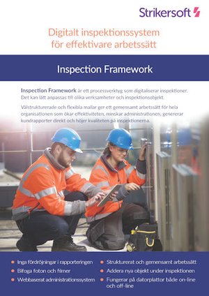 Inspection Framework Produktblad