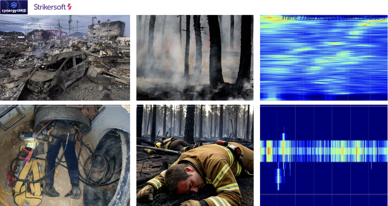 Usecases of survivor detection from a distance  and contactless vital signs at a short distance